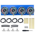Kit de synchronisation de carburateurs 4 cylindres avec manom�tre � d�pression et jauges d'�quilibrage ...