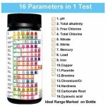 Kit de test de duret� professionnel 16 en 1 bandelettes de test de l'eau du robinet et du puits - kit ...