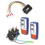 Kit de treuil télécommandé sans fil - 12 v, 250 a, étanche, contacteur à relais solénoïde + 2 télécommandes ... Kit de treuil télécommandé sans fil - 12 v, 250 a, étanche, contacteur à relais solénoïde + 2 télécommandes ...