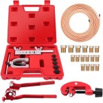 Kit tuyau frein voiture, ligne frein en acier cuivr� 7. 6 m, �4, 75mm, avec 16 raccords + 4 connecteurs, ...