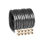 Banyo - kit tuyau spiral pour pompe  chaleur dn25, 25m avec isolation et 10x raccords 1'mle
