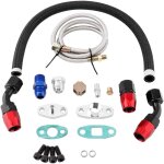 Kit de vidange d'huile de chargeur turbo ligne de retour d'alimentation d'huile turbo an10 kit de bride ...