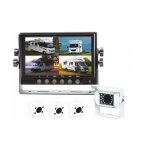 Kit vido de recul avec - camras blanches - cran quad lcd 7pouces - rw4quad - beeper
