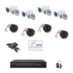 Kit de vidosurveillance ahd ip cloud dvr 4 canaux 5 mpx complet