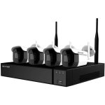 Kit de vidosurveillance ip 4 camras 1 nvr comelit wikit004s02nb