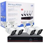 Kit de vid�osurveillance - pni house - ptz1500 - 4 cam�ras - 5mp - vision nocturne 40m