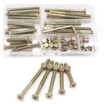 Kit de vis et �crous pour cadre de lit, pi�ces de berceau, jeu de 25 vis pour lit superpos� m6 - 1x40mm ...