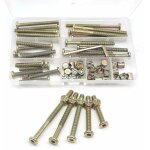 Kit vis de lit de b�b� 25 - set - diff�rentes tailles m6x40mm / 50mm / 60mm / 70mm / 80mm