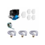 Kit vmc complet avec gaines autocosy vmc auto intelligente humidit 6 sanitaires (5 bouches line) 41