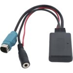 Kit voiture bluetooth 5. 0 adaptateur aux avec c�blage de microphone de 59, 1 pouces convient pour alpine ...