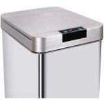 Kitchen move - couvercle de poubelle automatique parkside argent acier inoxydable