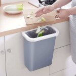 Kitchen poubelle 10l wall mounted pour voiture bureau  domicile cuisine can (gris) - fei yu