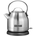 Kitchenaid 5kek1222esx bouilloire 1, 25 l 2200 w noir, acier inoxydable