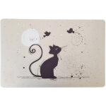 Set de table beige chat oiseaux 43 cm Set de table beige chat oiseaux 43 cm