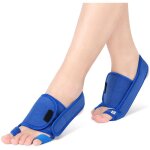 Double correction hallux valgus - support mtallique + semelle gel confort - bleu / transparent - prvention ...