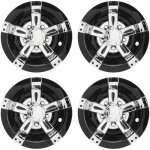 Enjoliveur de roue - abs - noir et argent - universel 10 pouces pour golfettes - compatible e - z - ...