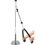 Kit poulie de musculation f054b - systme  cble pour biceps / triceps - charge rglable avec broche ...