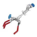 Pince de laboratoire à 3 griffes pivotantes - serre - flacon ajustable pour tubes à essai et condenseurs ... Pince de laboratoire à 3 griffes pivotantes - serre - flacon ajustable pour tubes à essai et condenseurs ...