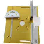 Kkmoon - plateau de routage 2 trou en alliage d'aluminium dor - 3 pices pour dfonceuse / scie sur ...