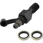 Vis de purge m10x1, 25 pour frein moto - bouchon de poussire noir - compatible triers de frein  simple ...