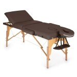 Klarfit - mt 500 table de massage pliante 210 cm 200 kg mousse fine - marron Klarfit - mt 500 table de massage pliante 210 cm 200 kg mousse fine - marron