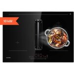 Klarstein - airjet 72 plaque induction avec hotte intgre - 600 m / h, 7200w, varioheating, a + efficacit, ...