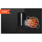 Klarstein airjet hybrid table à induction avec hotte intégrée - 12 kw, 750 m³ / h, cee a + + , 9 niveaux, ... Klarstein airjet hybrid table à induction avec hotte intégrée - 12 kw, 750 m³ / h, cee a + + , 9 niveaux, ...