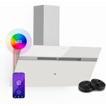 Klarstein - alina hotte aspirante - 90 cm hotte dcorative, 690 m / h, classe a + + , clairage led, ...