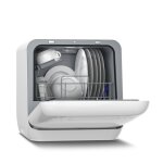 Klarstein aquatica mini lave vaisselle compact, sans arrive deau, 3 programmes, 5l, 2 couverts, lave ...
