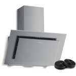 Klarstein athena hotte aspirante 60 cm - hotte d�corative inclin�e, 404 m� / h, led, a + + + , 3 vitesses, ...