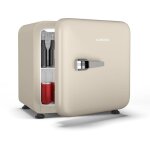 Klarstein audrey evo 43l mini frigo - design rtro, silencieux 40 db, thermostat rglable, porte rversible, ...