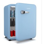 Klarstein audrey evo 68l mini frigo - rtro, silencieux 40 db, thermostat mcanique, porte rversible, ...