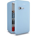 Klarstein audrey evo 90l mini frigo - rtro, silencieux 40 db, thermostat mcanique, porte rversible, ...