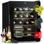 Klarstein ? cave � vin de vieillissement 42l pour 16 bouteilles ? porte en verre ? temp�rature 5 � 18 ...