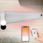 Blum - klarstein chauffage electrique  infrarouge, chauffage de jardin 3000w, app smart wifi, tlcommande, ...