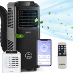 Klarstein climatiseur mobile silencieux, smart climatiseur 3 en 1, mode nuit, dshumidificateur, ventilateur, ...