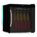 Klarstein coachella 50 onyx rfrigrateur  boissons - 47 l, wifi, clairage led 7 couleurs, porte vitre, ...