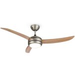 Klarstein - el paso ventilateur de plafond plafonnier 52' 10344 m� / h 3 pales imitation ch�ne
