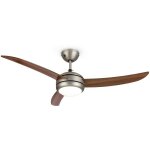 Klarstein - el paso ventilateur de plafond plafonnier 52' 10344 m� / h 3 pales imitation ch�ne fonc�
