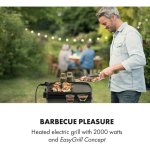 Klarstein - gatsby grill barbecue lectrique 2000w 4 pieds acier inox - noir