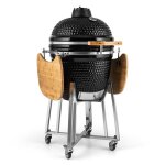 Klarstein - kingsize kamado grill (barbecue en cramique, trs large set d'accessoires : pierre  pizza, ...