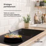 Klarstein - plaque induction 6500w plaque de cuisson electrique � induction plaque induction encastr�es ...