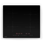 Klarstein - powerglide plaque induction encastrable - 4 zones, 7800 w, 9 niveaux, minuterie & verrouillage ...