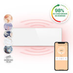 Klarstein - radiateur infrarouge mural intelligent, chauffage infrarouge 300w, panneau chauffant infrarouge, ...