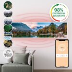 Klarstein - radiateur infrarouge mural intelligent, chauffage infrarouge 350w, panneau chauffant infrarouge, ...