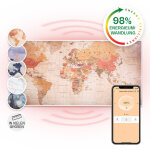 Klarstein - radiateur infrarouge mural intelligent, chauffage infrarouge 700w, panneau chauffant infrarouge, ...