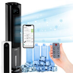 Rafrachisseur d'air 5 en 1 klarstein polar tower smart 3306m / h 85w noir