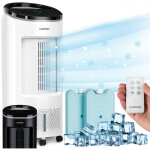 Rafrachisseur d'air klarstein rafraichisseur d'air mobile 4 en 1 330m / h 65w blanc