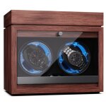 Klarstein - remontoir pour montres automatiques, remontoir de montre automatique pour 2 montres, remontoir ...