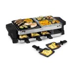 Klarstein - sirloin appareil � raclette pour 8 personnes 1500w aluminium & pierre